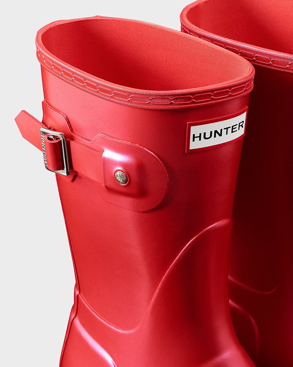 Hunter Original Nebula Short Rain Boots - Online Shop Womens Red - ICGPFL289